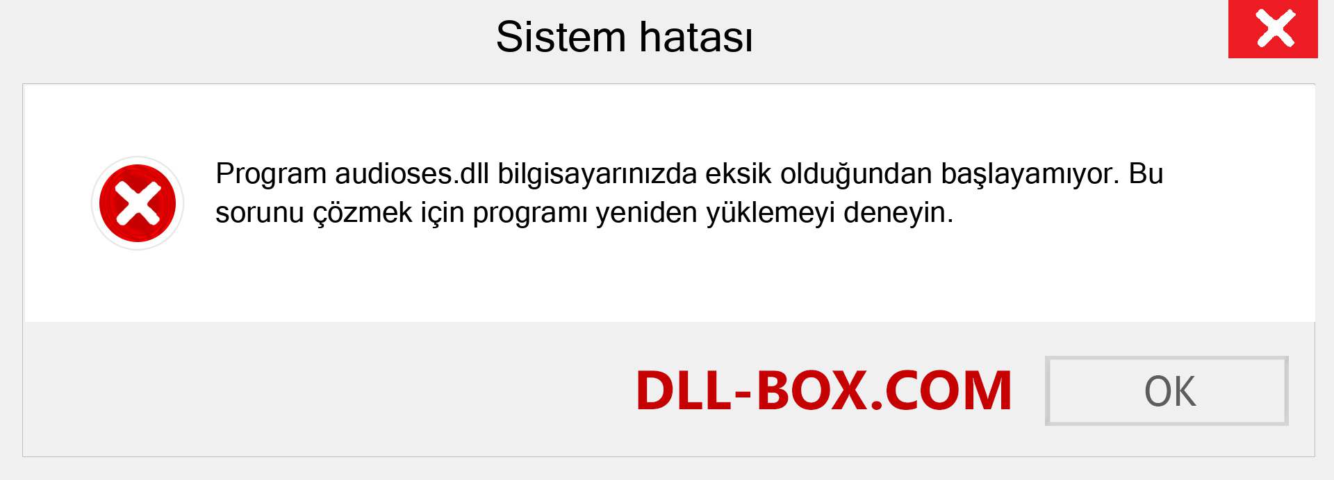 audioses.dll dosyası eksik mi? Windows 7, 8, 10 için İndirin - Windows'ta audioses dll Eksik Hatasını Düzeltin, fotoğraflar, resimler